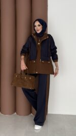 Quizi Kapşonlu İkili Takım - Lacivert