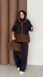 Quizi Kapşonlu İkili Takım - Lacivert - Görsel 3