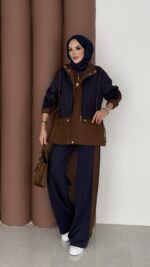 Quizi Kapşonlu İkili Takım - Lacivert - Görsel 2