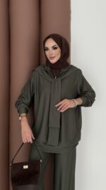 Silver Kaş Korse İkili Takım - Haki - Görsel 6