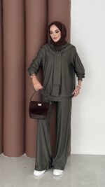 Silver Kaş Korse İkili Takım - Haki - Görsel 3