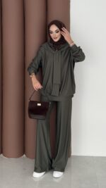 Silver Kaş Korse İkili Takım - Haki - Görsel 4