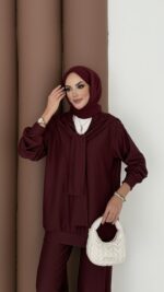 Silver Kaş Korse İkili Takım - Bordo - Görsel 7