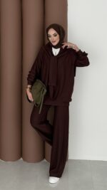 Silver Kaş Korse İkili Takım - Kahverengi