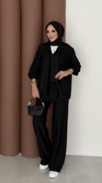 Silver Kaş Korse İkili Takım - Siyah - Görsel 3