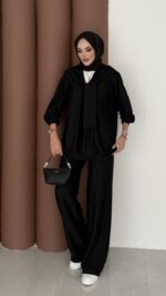 Silver Kaş Korse İkili Takım - Siyah - Görsel 4