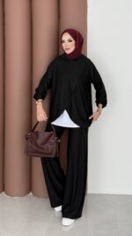 Lisbon Premium İçlikli İkili Takım - Siyah - Görsel 3