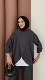 Lisbon Premium İçlikli İkili Takım - Antrasit - Görsel 7