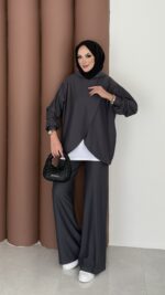 Lisbon Premium İçlikli İkili Takım - Antrasit - Görsel 4