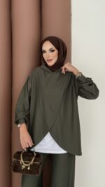 Lisbon Premium İçlikli İkili Takım - Haki - Görsel 5