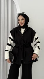 Pinterest Fox Yelek - Siyah - Görsel 2