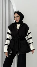 Pinterest Fox Yelek - Siyah