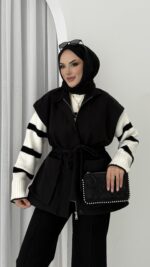 Pinterest Fox Yelek - Siyah - Görsel 3