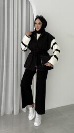 Pinterest Fox Yelek - Siyah - Görsel 6