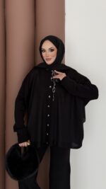 Retro Triko İkili Takım - Siyah - Görsel 6