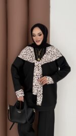 Mofy Fularlı Scuba İkili Takım - Siyah - Görsel 7