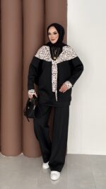 Mofy Fularlı Scuba İkili Takım - Siyah - Görsel 2