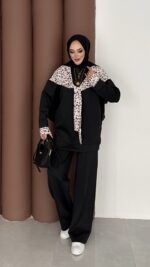 Mofy Fularlı Scuba İkili Takım - Siyah - Görsel 5