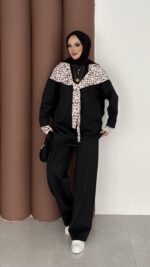 Mofy Fularlı Scuba İkili Takım - Siyah - Görsel 4