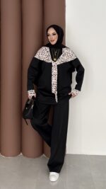 Mofy Fularlı Scuba İkili Takım - Siyah