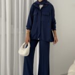 Oysh Bomber Ceket Takım  - Lacivert