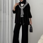 Oysh Bomber Ceket Takım  - Siyah