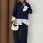 Gömlek Detaylı Oysh Takım - Lacivert