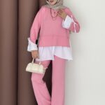 Gömlek Detaylı Oysh Takım - Pembe