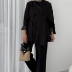 Pinterest Premium Atkılı Blazer Ceket - Siyah