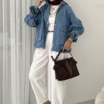 Touch Denim Bomber Ceket - Açık Mavi