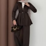 Elinnor Puf Scuba İkili Takım - Kahverengi