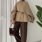 Vintage Premium Atkılı Trenç - Haki