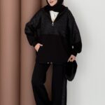 Cool Kum Payet Şardonlu İkili Takım - Siyah