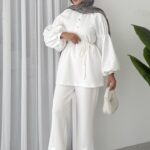 Bloom Scuba Puf İkili Takım - Beyaz