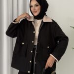 Stradi Muadil Kadife Yaka Ceket - Siyah