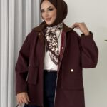 Stradi Muadil Kadife Yaka Ceket - Bordo