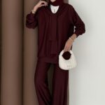 Silver Kaş Korse İkili Takım - Bordo