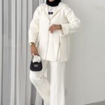 Şardonlu Kampüs İkili Takım - Beyaz