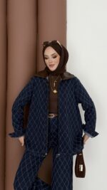 Chester Tasarım Denim İkili Takım - Koyu Mavi - Görsel 6