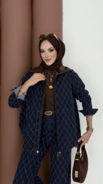 Chester Tasarım Denim İkili Takım - Koyu Mavi - Görsel 7