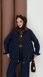 Chester Tasarım Denim İkili Takım - Koyu Mavi - Görsel 8