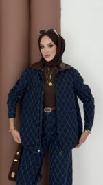 Chester Tasarım Denim İkili Takım - Koyu Mavi - Görsel 14