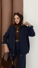 Chester Tasarım Denim İkili Takım - Koyu Mavi - Görsel 11