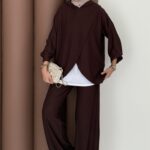 Lisbon Premium İçlikli İkili Takım - Kahverengi