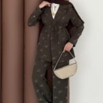 Chanell Business Taşlı İkili Takım - Haki