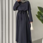 Muadil Oysh Elbise - Antrasit