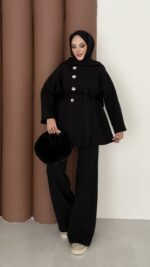 Cocosh Şardonlu İkili Takım - Siyah - Görsel 2