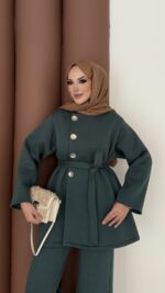 Cocosh Şardonlu İkili Takım - Petrol Mavisi - Görsel 7