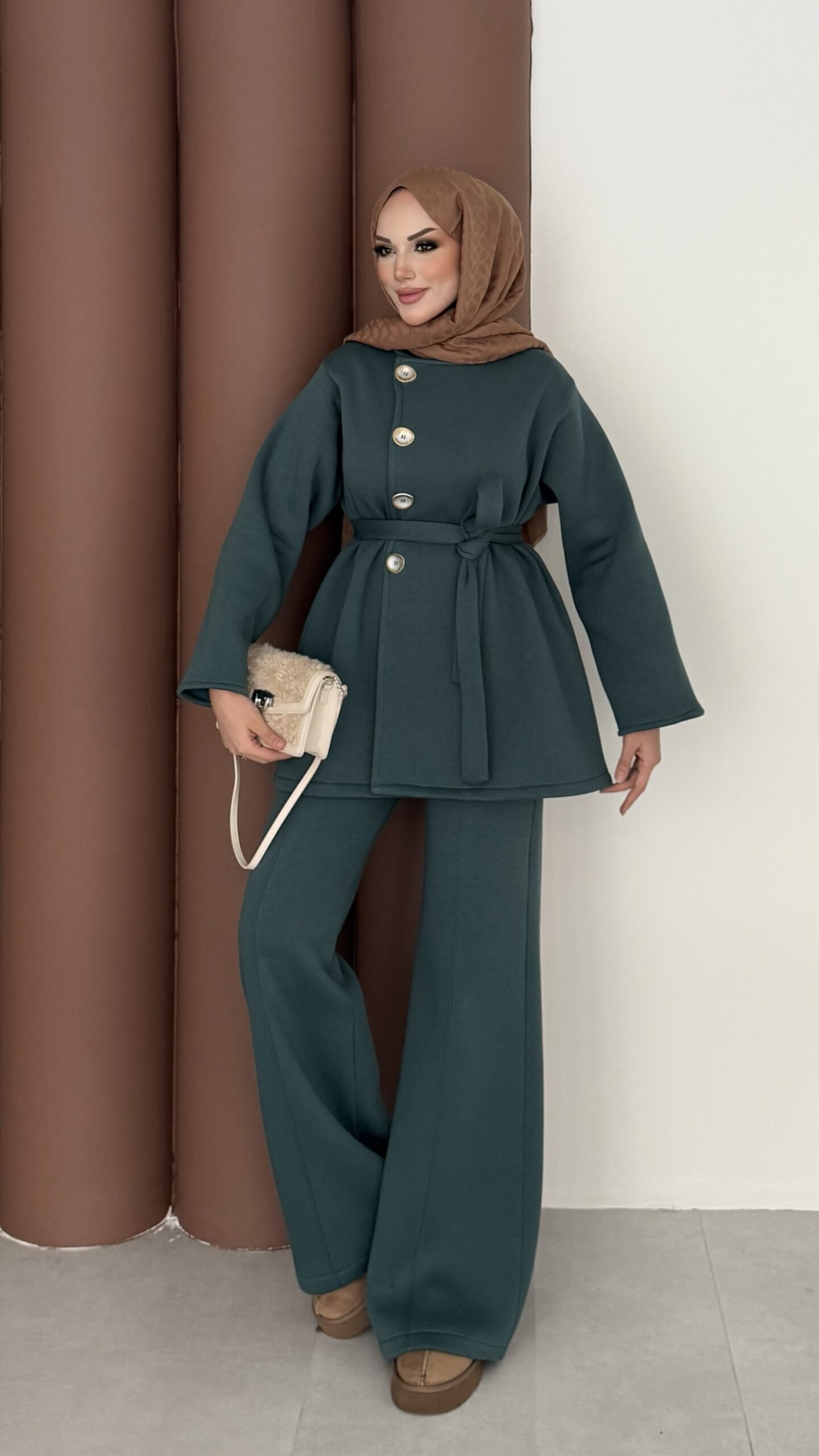 Cocosh Şardonlu İkili Takım - Petrol Mavisi