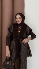 Harmony Premium Peluş Deri İkili Takım - Kahverengi - Görsel 9